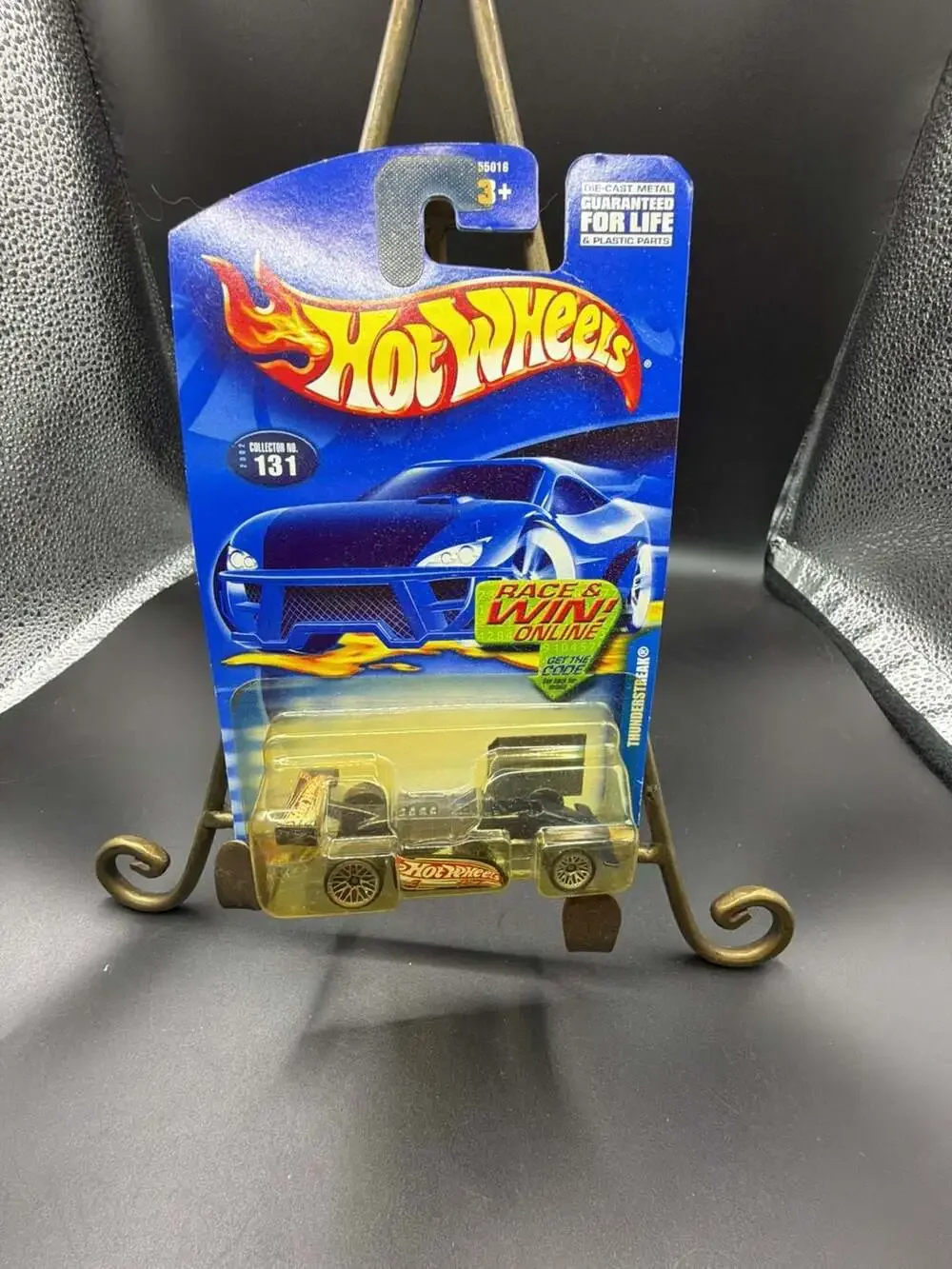 2002 Hot Wheels Collector #131 Thunderstreak Black Racing #3